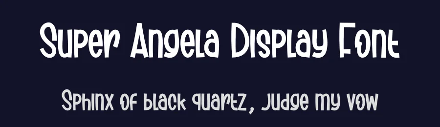 Super Angela Display Font by creativeletter — Display Font — thumbnail 2