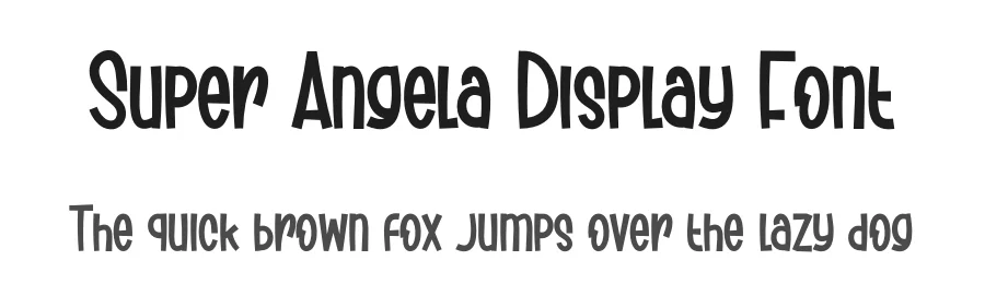 Super Angela Display Font by creativeletter — Display Font