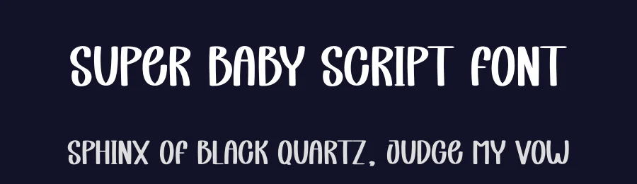 Super Baby Script Font by creativeletter — Display Font — thumbnail 2