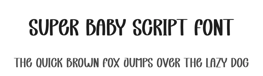 Super Baby Script Font by creativeletter — Display Font