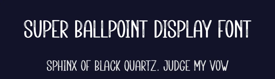 Super Ballpoint Display Font by andikastudio — Display Font — thumbnail 2