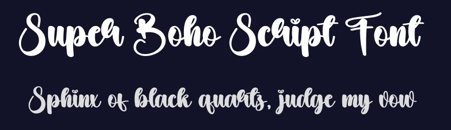 Super Boho Script Font by creativeletter — Script Handwritten Font — thumbnail 2