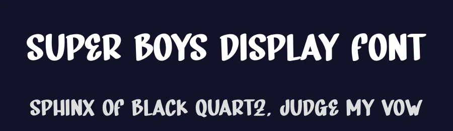 Super Boys Display Font by andikastudio — Display Font — thumbnail 2