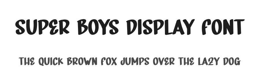 Super Boys Display Font by andikastudio — Display Font