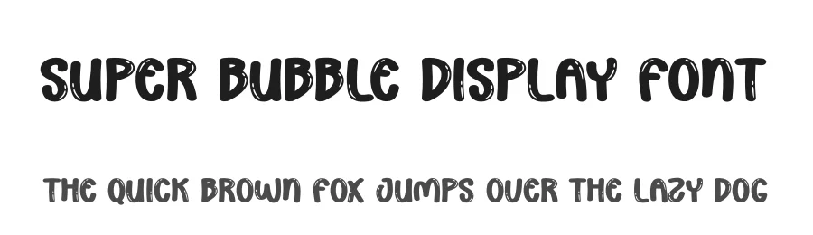 Super Bubble Display Font by creativeletter — Display Font
