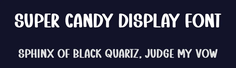 Super Candy Display Font by Craftedtype — Decorative Font — thumbnail 2