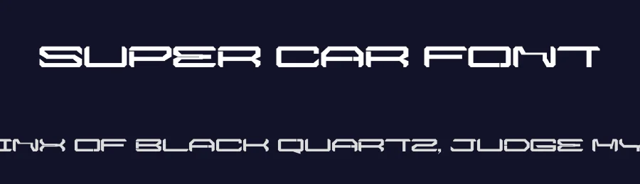 Super Car Font by Greentrik6789 — Display Font — thumbnail 2