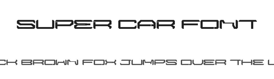 Super Car Font by Greentrik6789 — Display Font