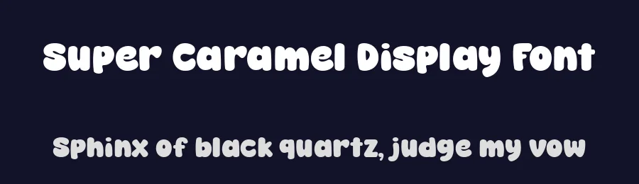 Super Caramel Display Font by All Super Font — Display Font — thumbnail 2