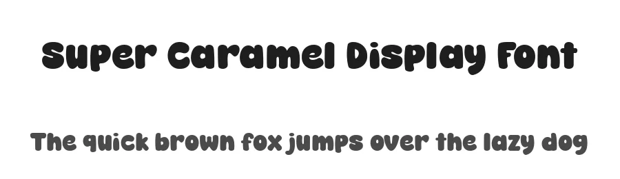Super Caramel Display Font by All Super Font — Display Font