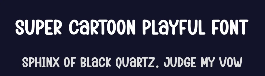 Super Cartoon Playful Font by creativeletter — Display Font — thumbnail 2