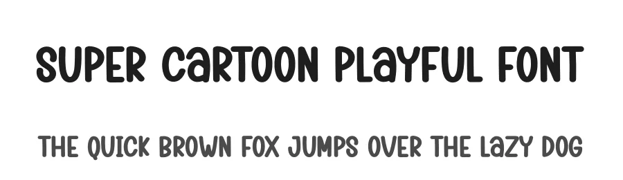 Super Cartoon Playful Font by creativeletter — Display Font