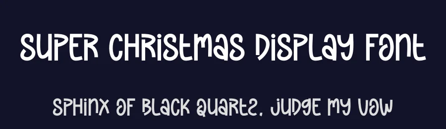 Super Christmas Display Font by andikastudio — Display Font — thumbnail 2