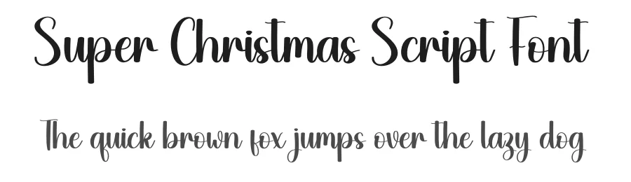 Super Christmas Script Font by andikastudio — Script Handwritten Font
