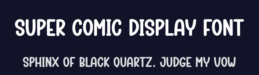 Super Comic Display Font by creativeletter — Display Font — thumbnail 2
