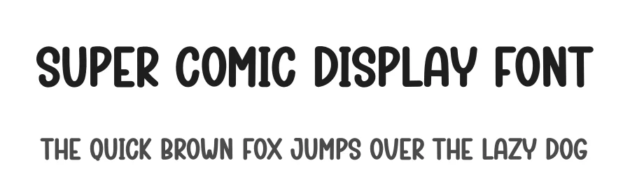 Super Comic Display Font by creativeletter — Display Font
