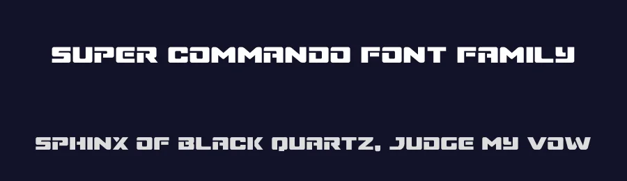Super Commando Font Family by Iconian Fonts — Display Font — thumbnail 2