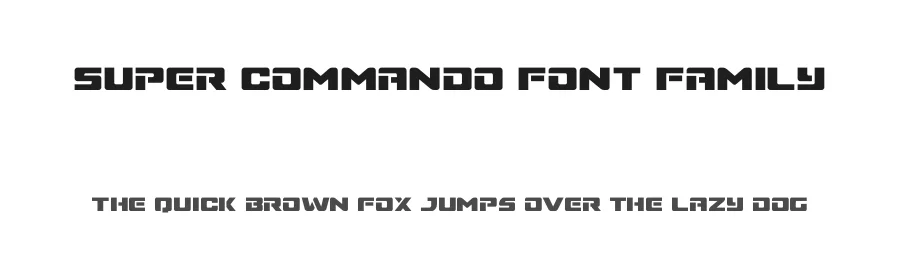 Super Commando Font Family by Iconian Fonts — Display Font