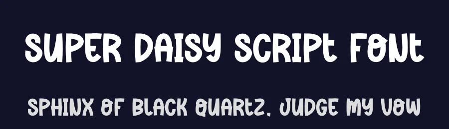 Super Daisy Script Font by andikastudio — Display Font — thumbnail 2