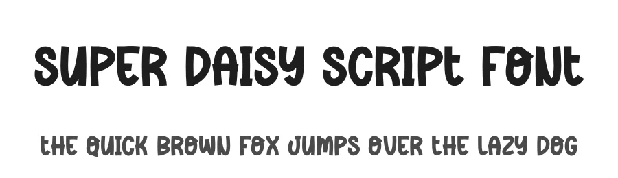 Super Daisy Script Font by andikastudio — Display Font
