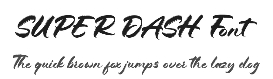 Super Dash Font by letterara — Script Handwritten Font