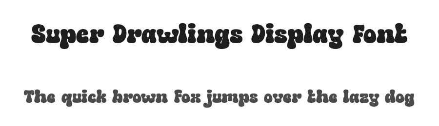 Super Drawlings Display Font by Dantype — Display Font