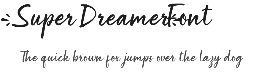 Super Dreamer Font by CalligraphyFonts.net — Script Handwritten Font
