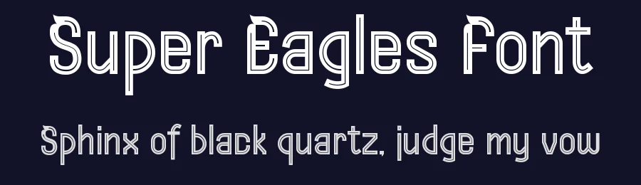 Super Eagles Font by mhdafifersya — Display Font — thumbnail 2