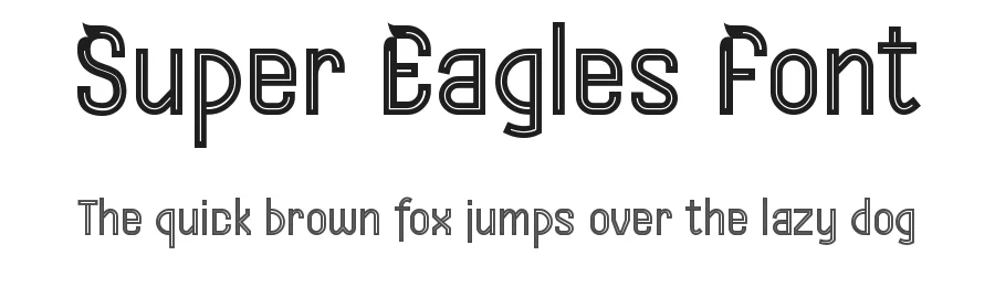Super Eagles Font by mhdafifersya — Display Font