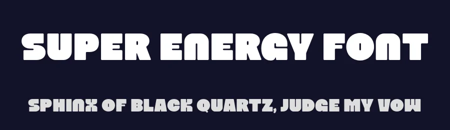Super Energy Font by BrandSemut — Display Font — thumbnail 2