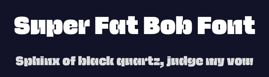 Super Fat Bob Font by Phantom Foundry — Display Font — thumbnail 2