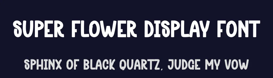Super Flower Display Font by andikastudio — Display Font — thumbnail 2
