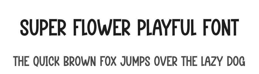 Super Flower Playful Font by creativeletter — Script Handwritten Font