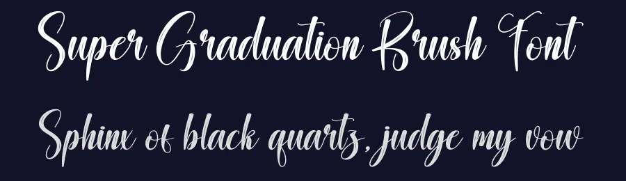 Super Graduation Brush Font by creativeletter — Script Handwritten Font — thumbnail 2