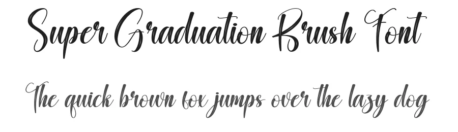 Super Graduation Brush Font by creativeletter — Script Handwritten Font