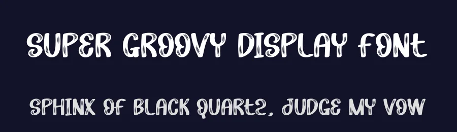 Super Groovy Display Font by creativeletter — Display Font — thumbnail 2