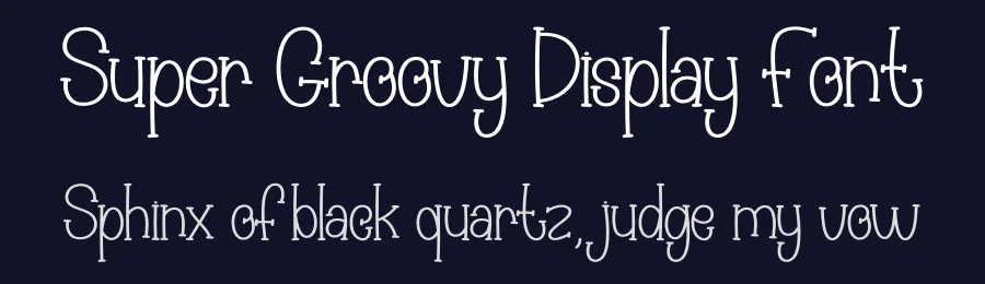 Super Groovy Display Font by creativeletter — Display Font — thumbnail 2