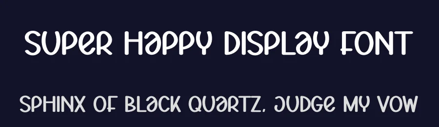 Super Happy Display Font by andikastudio — Display Font — thumbnail 2