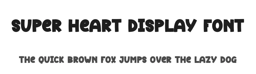 Super Heart Display Font by andikastudio — Display Font