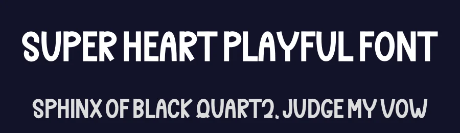 Super Heart Playful Font by freshtypeink — Display Font — thumbnail 2