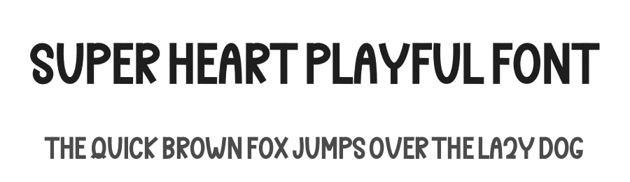 Super Heart Playful Font by freshtypeink — Display Font