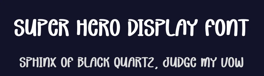 Super Hero Display Font by andikastudio — Display Font — thumbnail 2