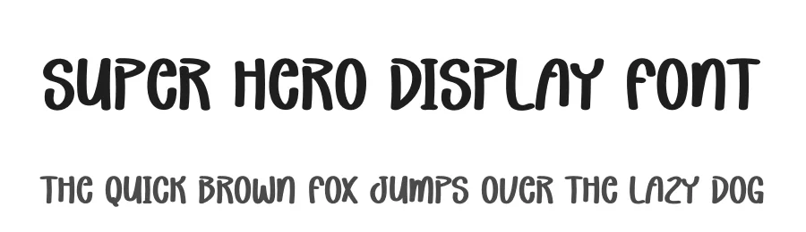 Super Hero Display Font by andikastudio — Display Font