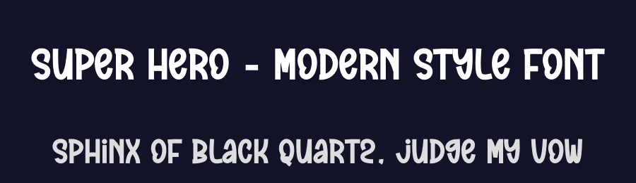 Super Hero – Modern Style Font by creativeletter — Display Font — thumbnail 2