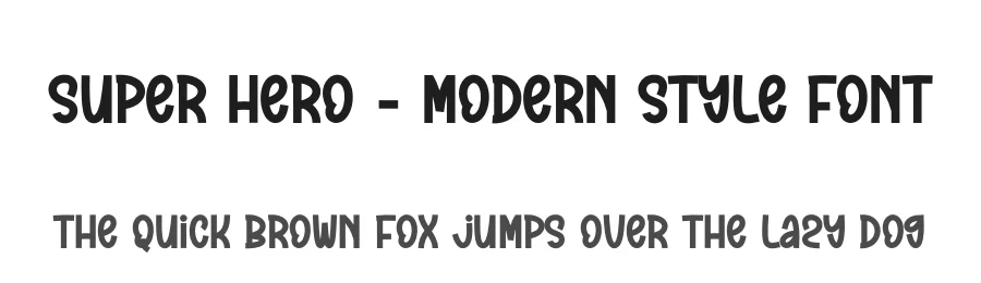 Super Hero – Modern Style Font by creativeletter — Display Font