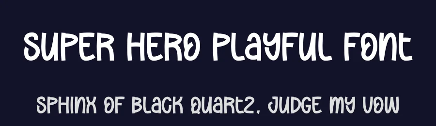Super Hero Playful Font by creativeletter — Script Handwritten Font — thumbnail 2