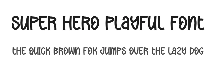 Super Hero Playful Font by creativeletter — Script Handwritten Font