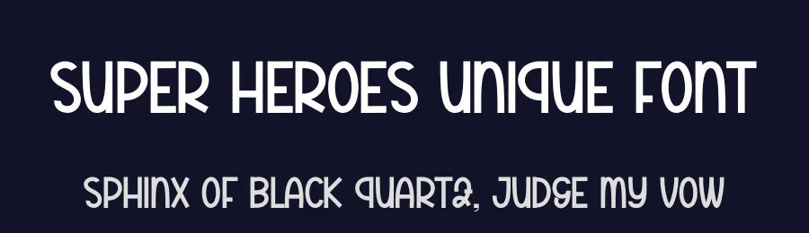 Super Heroes Unique Font by andikastudio — Display Font — thumbnail 2