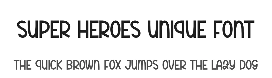 Super Heroes Unique Font by andikastudio — Display Font