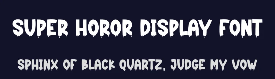 Super Horor Display Font by creativeletter — Display Font — thumbnail 2